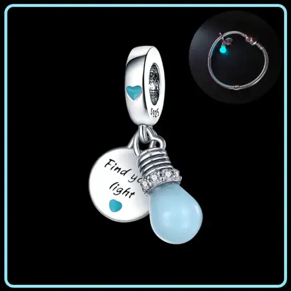Charm in Argento 925 Compatibile con bracciale Pandora (Collezione Fluo) - CMS1748