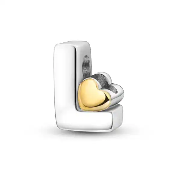 Charm in Argento 925 Compatibile con bracciale Pandora - Lettere - KJC874-L