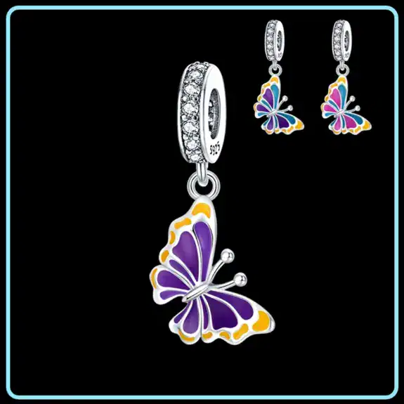 Charm in Argento 925 Compatibile con bracciale Pandora (Collezione Fluo) - PAC486