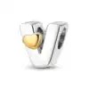Charm in Argento 925 Compatibile con bracciale Pandora - Lettere - KJC874-V