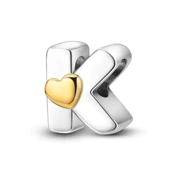 Charm in Argento 925 Compatibile con bracciale Pandora - Lettere - KJC874-K