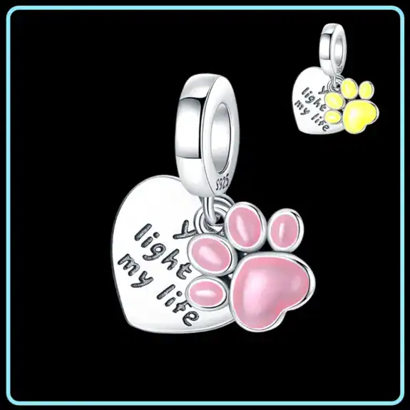Charm in Argento 925 Compatibile con bracciale Pandora (Collezione Fluo) - PAC482
