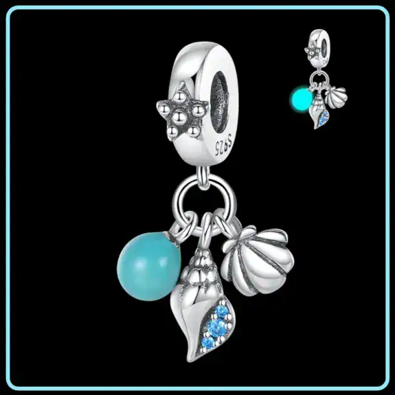 Charm in Argento 925 Compatibile con bracciale Pandora (Collezione Fluo) - PAC443