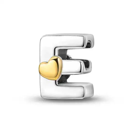 Charm in Argento 925 Compatibile con bracciale Pandora - Lettere - KJC874-E