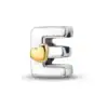 Charm in Argento 925 Compatibile con bracciale Pandora - Lettere - KJC874-E