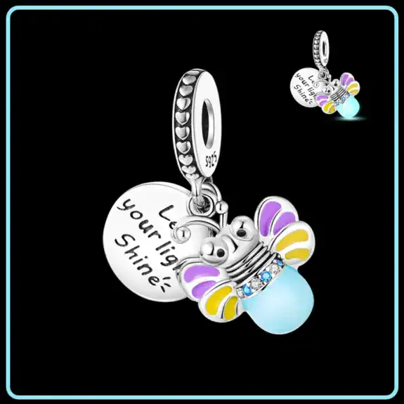 Charm in Argento 925 Compatibile con bracciale Pandora (Collezione Fluo) - KJC655
