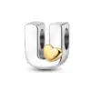 Charm in Argento 925 Compatibile con bracciale Pandora - Lettere - KJC874-U