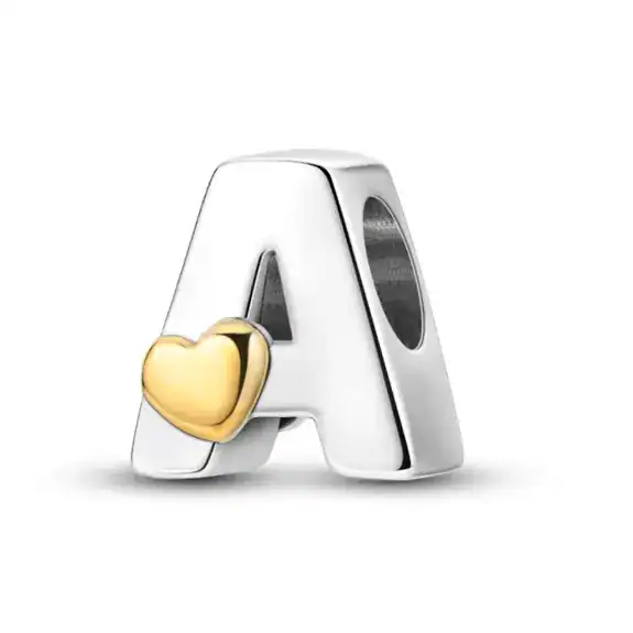 Charm in Argento 925 Compatibile con bracciale Pandora - Lettere - KJC874-A