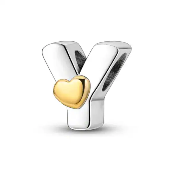 Charm in Argento 925 Compatibile con bracciale Pandora - Lettere - KJC874-Y