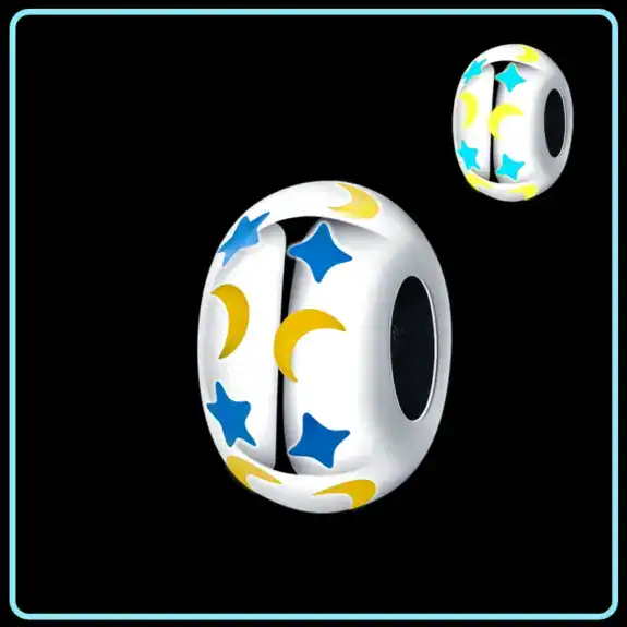 Charm in Argento 925 Compatibile con bracciale Pandora (Collezione Fluo) - PAC484