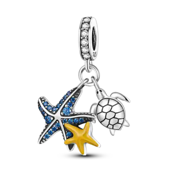 Charm in Argento 925 compatibile con bracciale Pandora (Collezione Oceano) - KJC262