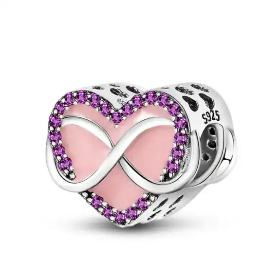 Charm in Argento 925 Compatibile con bracciale Pandora (Collezione Cuore) - KJC054