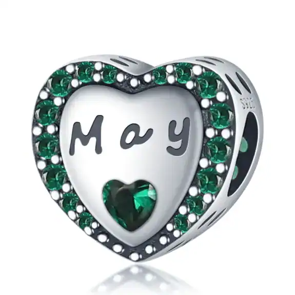 Charm in Argento 925 Compatibile con bracciale Pandora (Collezione Cuore) - PAC1034-5