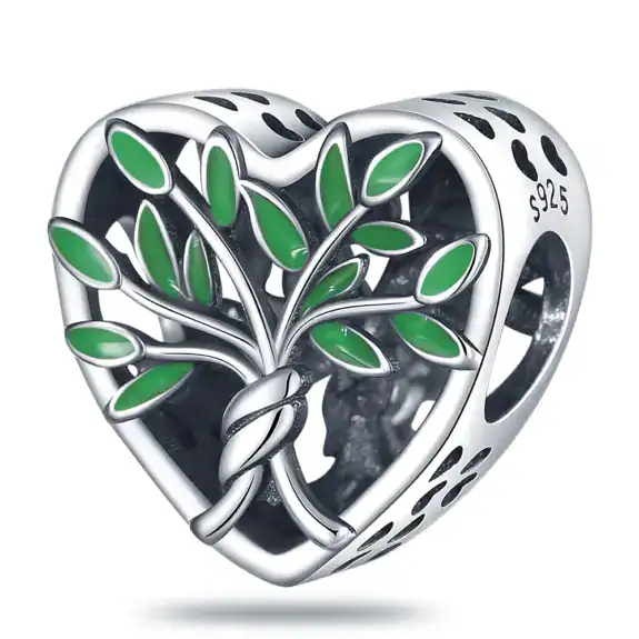 Charm in Argento 925 Compatibile con bracciale Pandora (Collezione Cuore) - PAC1071