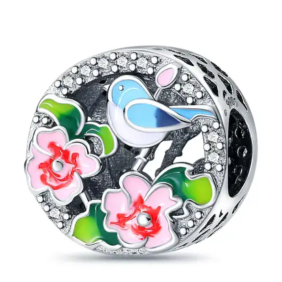 Charm in Argento 925 Compatibile con bracciale Pandora (Collezione Primavera) - PAC135