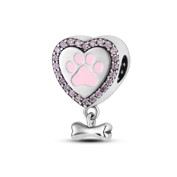 Charm in Argento 925 Compatibile con bracciale Pandora (Collezione Cuore) - KJC358