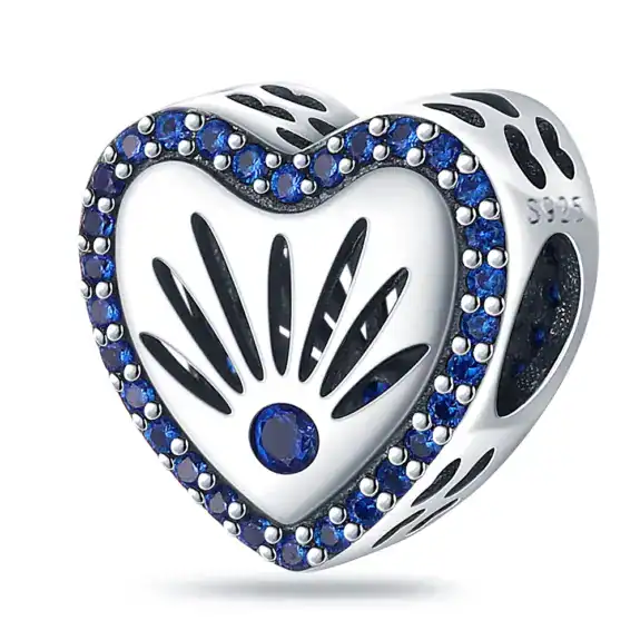Charm in Argento 925 Compatibile con bracciale Pandora (Collezione Cuore) - PAC242