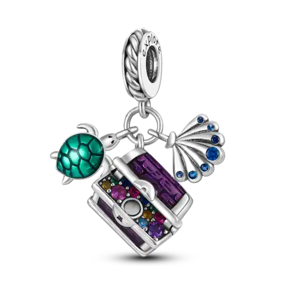 Charm in Argento 925 compatibile con bracciale Pandora (Collezione Oceano) - KJC336