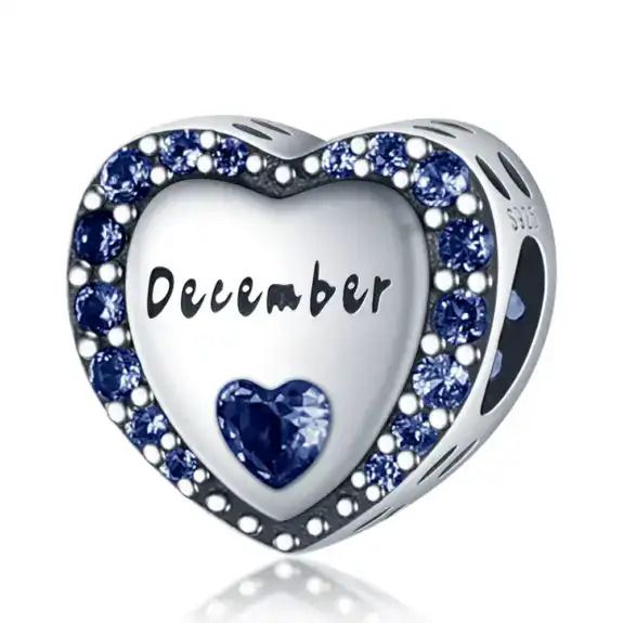 Charm in Argento 925 Compatibile con bracciale Pandora (Collezione Cuore) - PAC1034-12