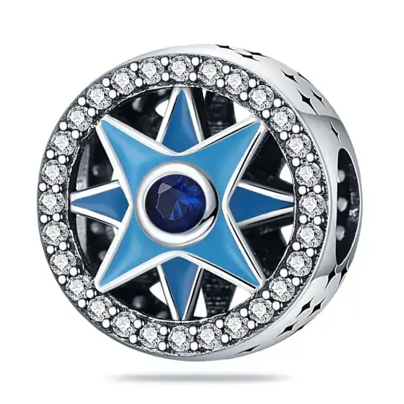 Charm in Argento 925 compatibile con bracciale Pandora (Collezione Oceano) - PAC201