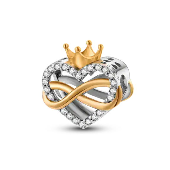 Charm in Argento 925 Compatibile con bracciale Pandora (Collezione Cuore) - KJC390