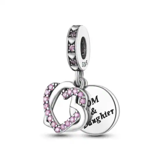 Charm in Argento 925 Compatibile con bracciale Pandora (Collezione Cuore) - KJC279