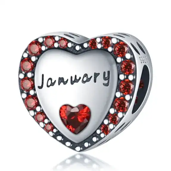 Charm in Argento 925 Compatibile con bracciale Pandora (Collezione Cuore) - PAC1034-1