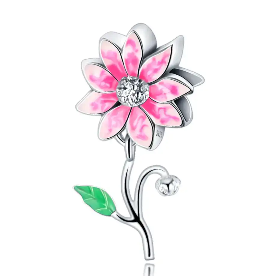 Charm in Argento 925 Compatibile con bracciale Pandora (Collezione Primavera)