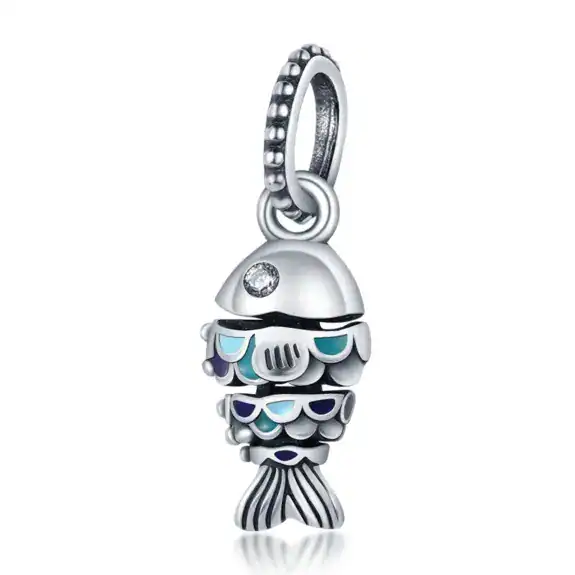Charm in Argento 925 compatibile con bracciale Pandora (Collezione Oceano) - CMS1685