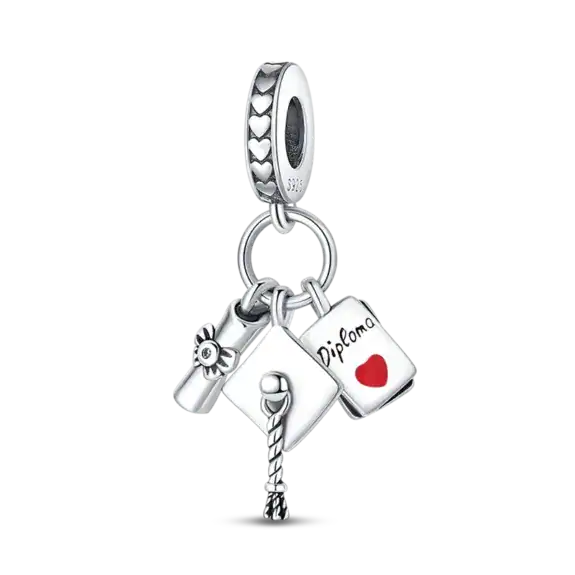 Charm in Argento 925 Compatibile con bracciale Pandora (Festa della Mamma) - PAC603