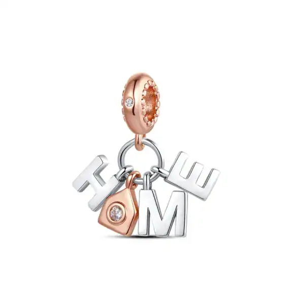 Charm in Argento 925 Compatibile con bracciale Pandora (Festa della Mamma) - KJC011