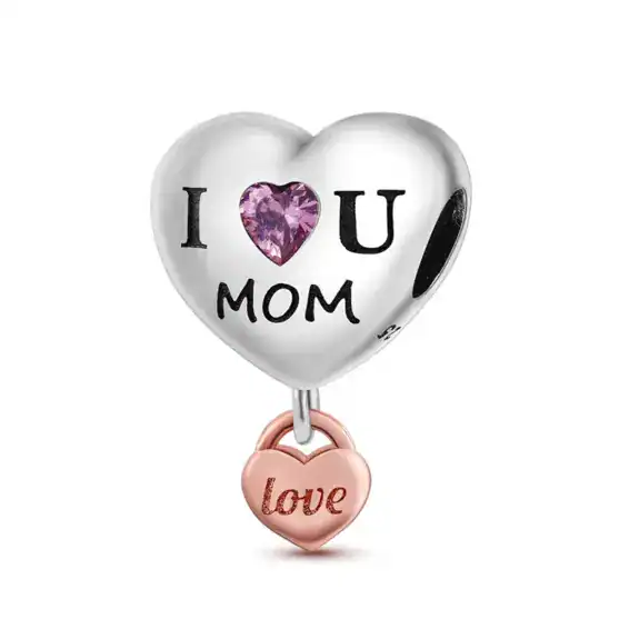 Charm in Argento 925 Compatibile con bracciale Pandora (Festa della Mamma) - KJC300