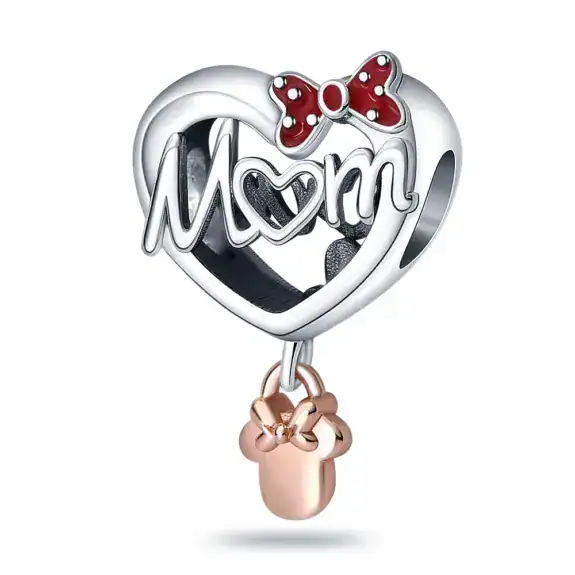 Charm in Argento 925 Compatibile con bracciale Pandora (Festa della Mamma) - CMS1740
