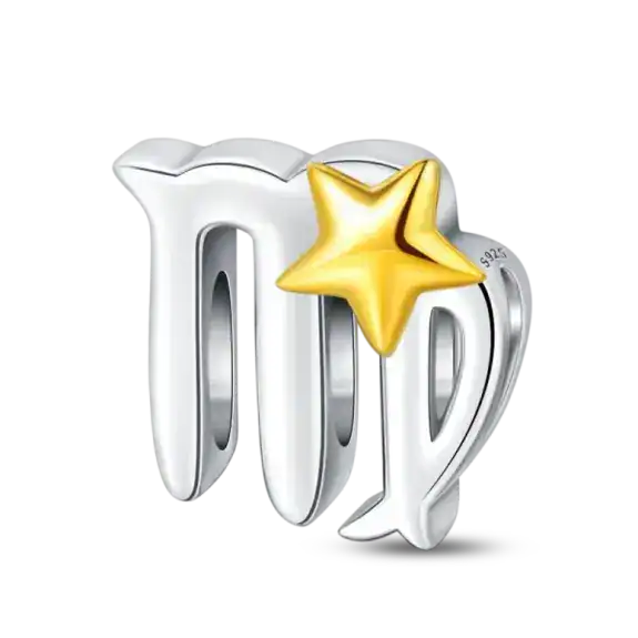 Charm in Argento 925 Compatibile con bracciale Pandora (Collezione Zodiaco) - PAC865-6