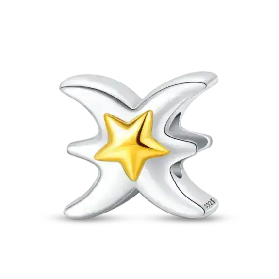 Charm in Argento 925 Compatibile con bracciale Pandora (Collezione Zodiaco) - PAC865-12