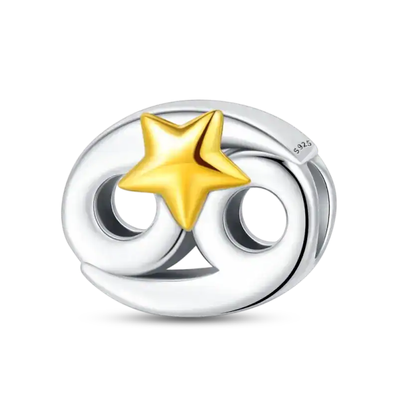 Charm in Argento 925 Compatibile con bracciale Pandora (Collezione Zodiaco)