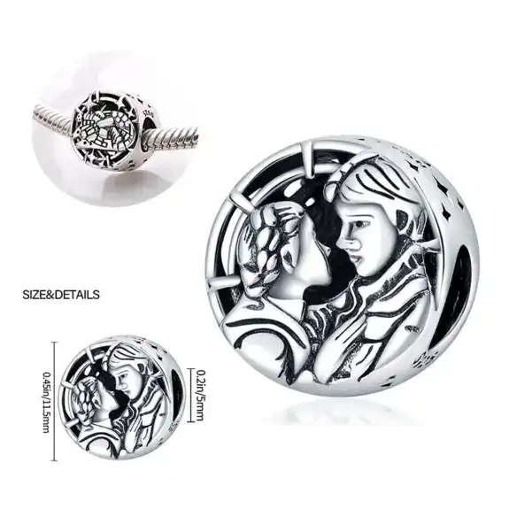 Charm in Argento 925 compatibile con bracciale Pandora (Collezione Disney) - S16