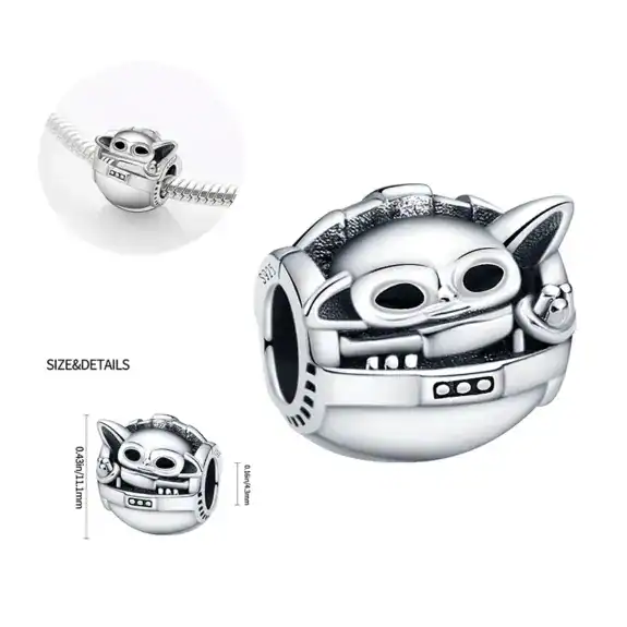 Charm in Argento 925 compatibile con bracciale Pandora (Collezione Disney) - S14