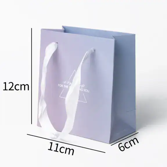 Scatola per Gioielli Viola/Rosa Sfumato - Confezione Regalo - bag size-12x11x6cm