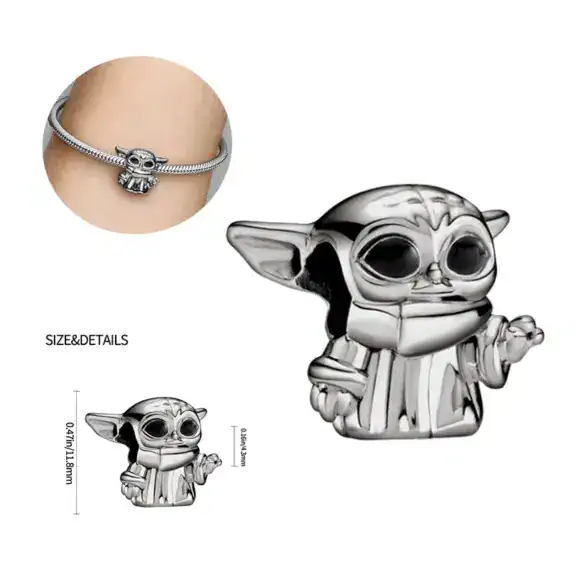 Charm in Argento 925 compatibile con bracciale Pandora (Collezione Disney) - S18