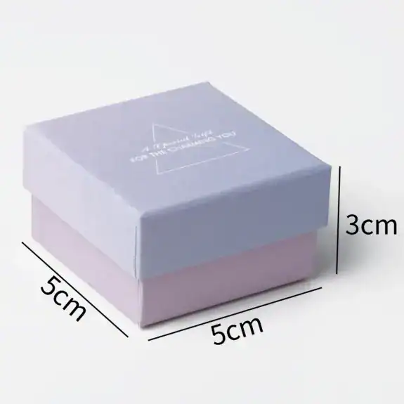 Scatola per Gioielli Viola/Rosa Sfumato - Confezione Regalo - box 1-5x5x3cm