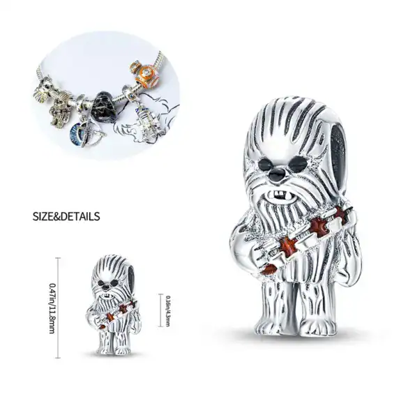Charm in Argento 925 compatibile con bracciale Pandora (Collezione Disney) - S3