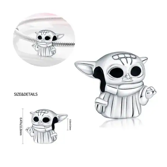 Charm in Argento 925 compatibile con bracciale Pandora (Collezione Disney) - S4