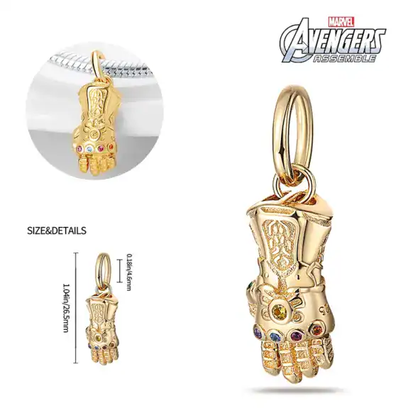 Charm in Argento 925 compatibile con bracciale Pandora (Collezione Disney) - M5