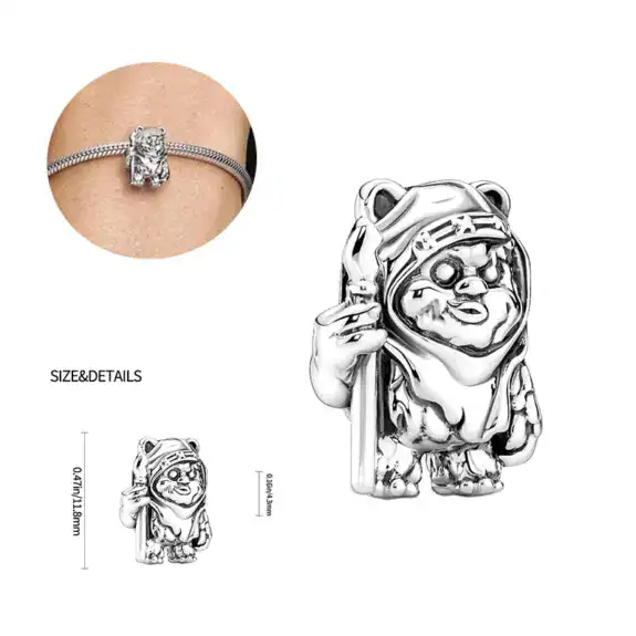Charm in Argento 925 compatibile con bracciale Pandora (Collezione Disney) - S23