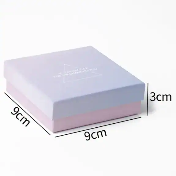 Scatola per Gioielli Viola/Rosa Sfumato - Confezione Regalo - box 4-9x9x3cm