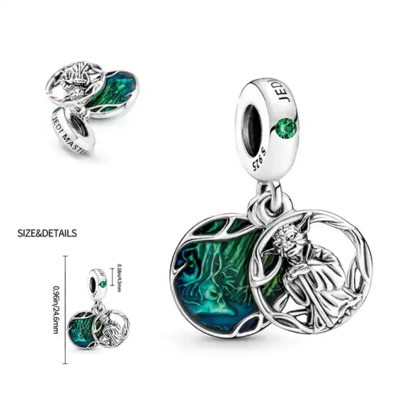 Charm in Argento 925 compatibile con bracciale Pandora (Collezione Disney) - S15