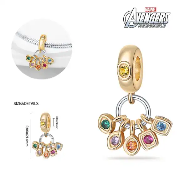 Charm in Argento 925 compatibile con bracciale Pandora (Collezione Disney) - M8