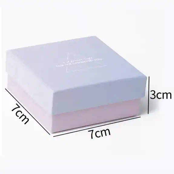 Scatola per Gioielli Viola/Rosa Sfumato - Confezione Regalo - box 2-7x7x3cm
