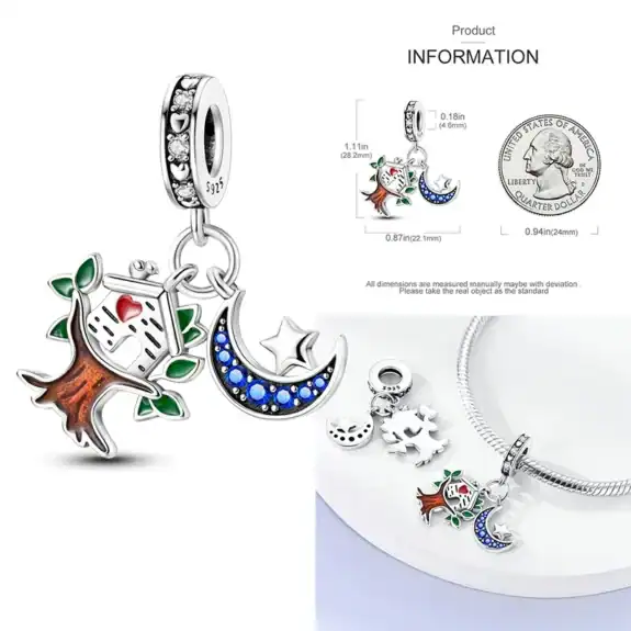 Charm in Argento 925 Compatibile con bracciale Pandora (Collezione Natale) - KTC897